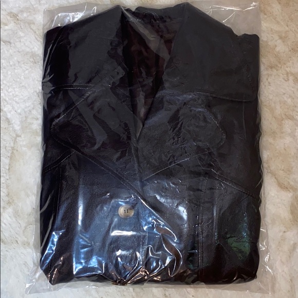 Vintage brown leather jacket - Picture 6 of 6